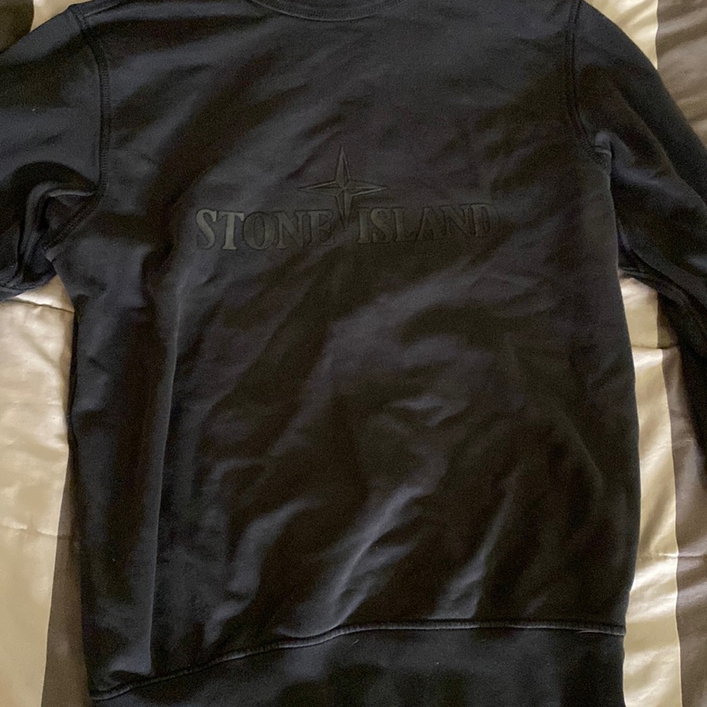 Stone Island Black Sweater (Worn) (Size M Fits like S)